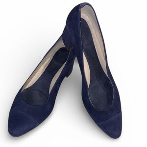 Cole Haan Navy Blue Suede shoes